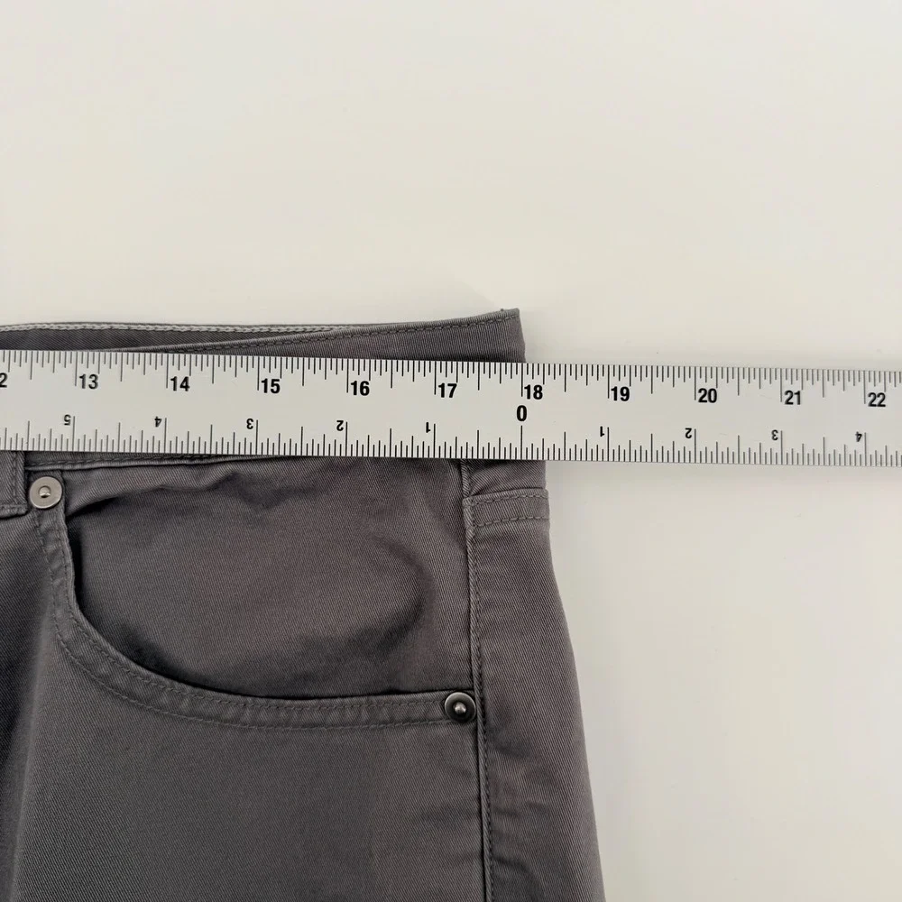 UNTUCKit‎ Straight Fit 5-Pocket Pants Gray Stretch Cotton Chinos 35x32 Mens